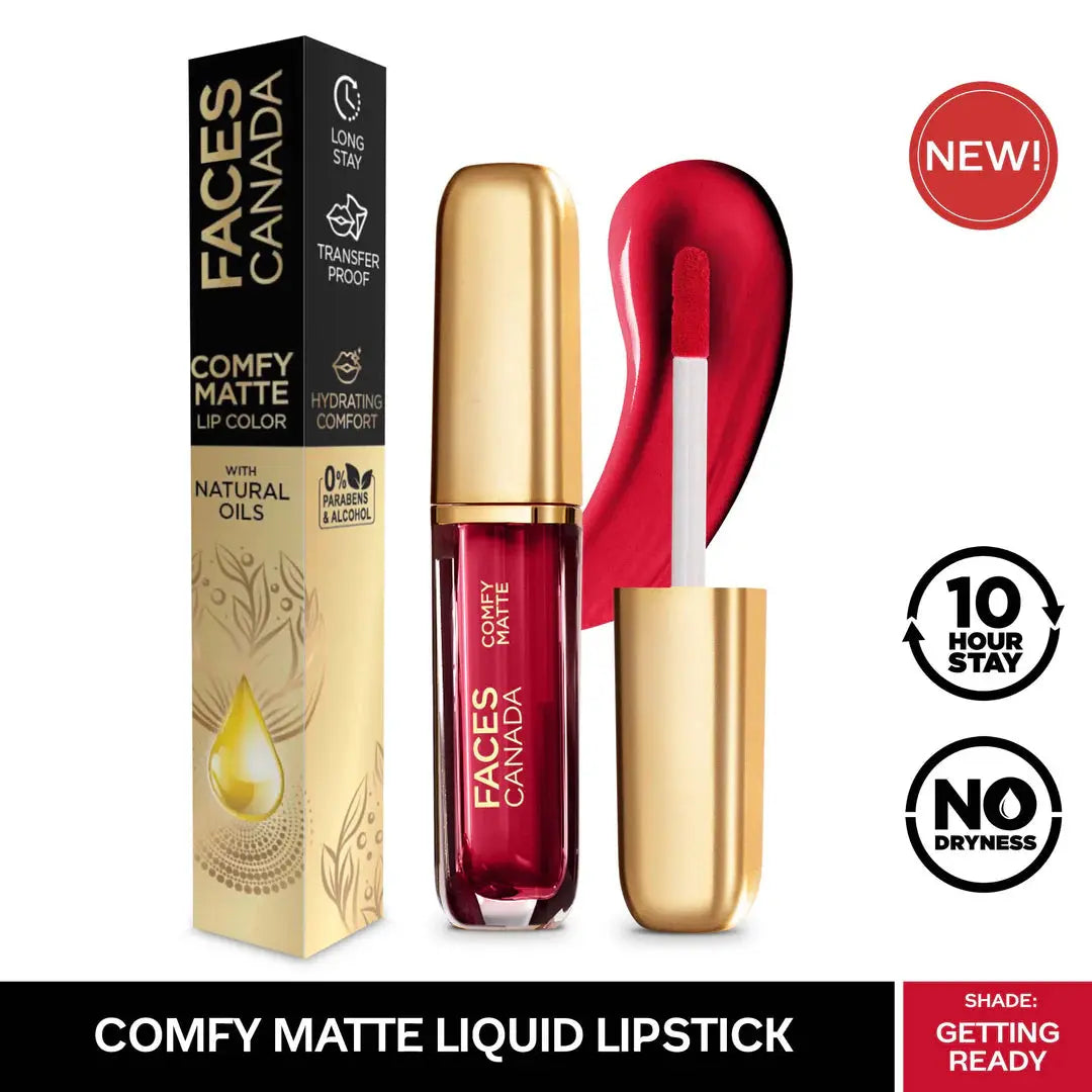 FACES CANADA Comfy Matte Liquid Lipstick - Getting Ready beautycart