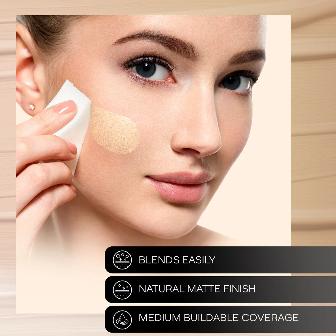 FACESCANADA All Day Hydra Matte Foundation|3-In-1 Foundation + Moisturizer Cream+Spf 30