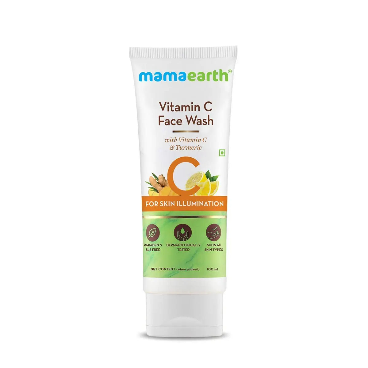 MAMA EARTH Vitamin C Face Wash with Vitamin C and Turmeric for Skin Illumination beautycart