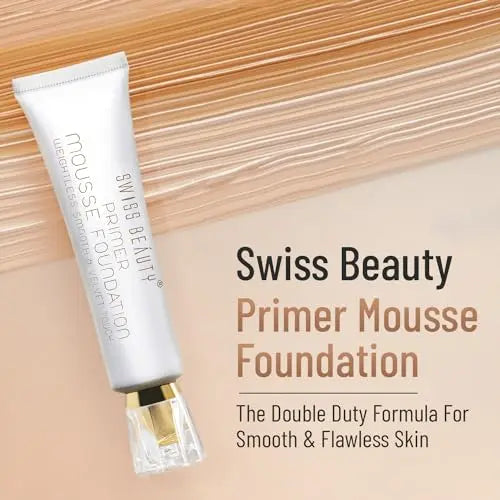 SWISS BEAUTY Primer Mousse Foundation Weightless Smooth & Velvet Touch beautycart