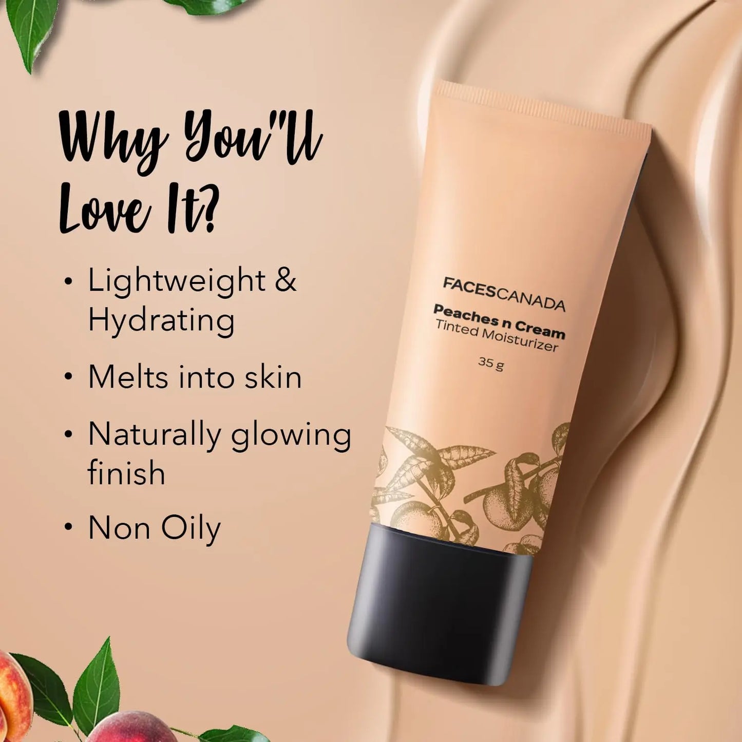FACES CANADA Peaches N Cream Tinted Moisturizer- Light 01 beautycart