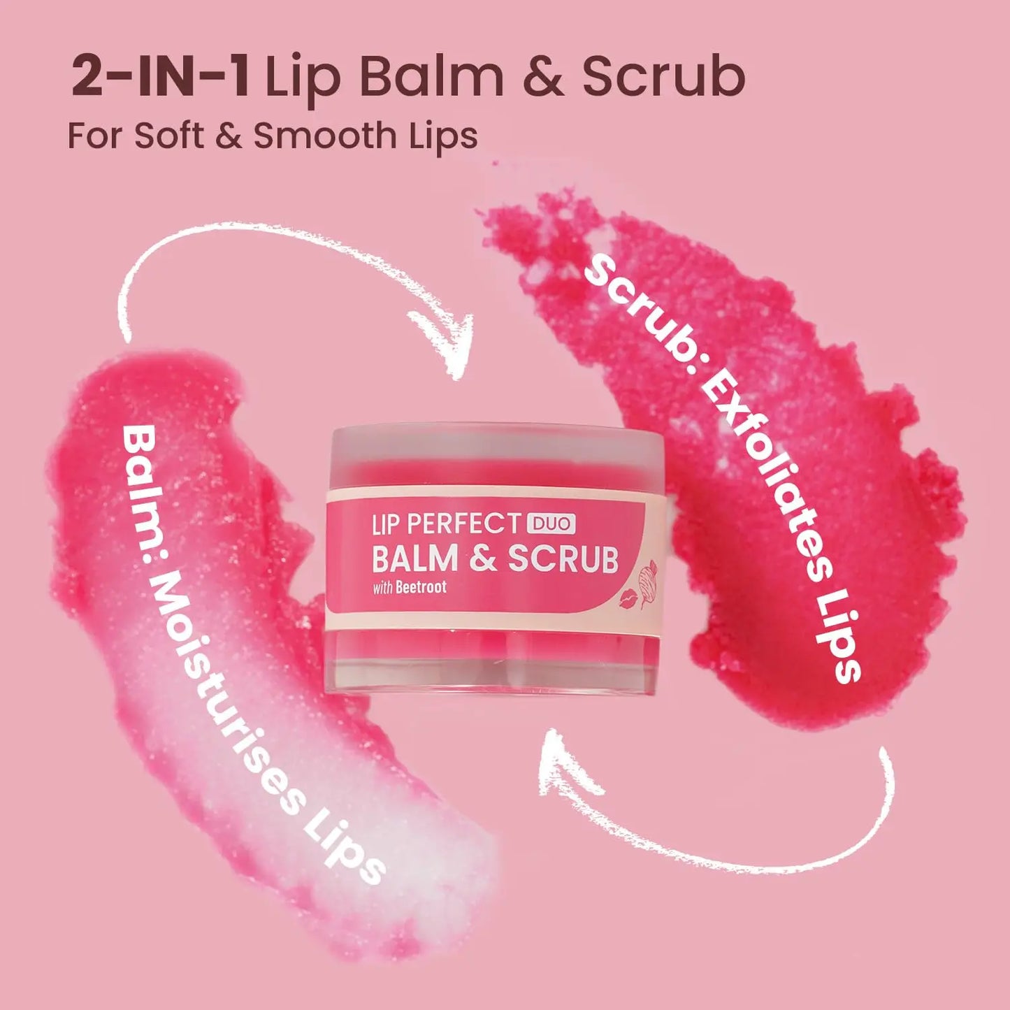 SWISS BEAUTY Lip Perfect Duo Balm & Scrub (Shade- Beetroot) beautycart