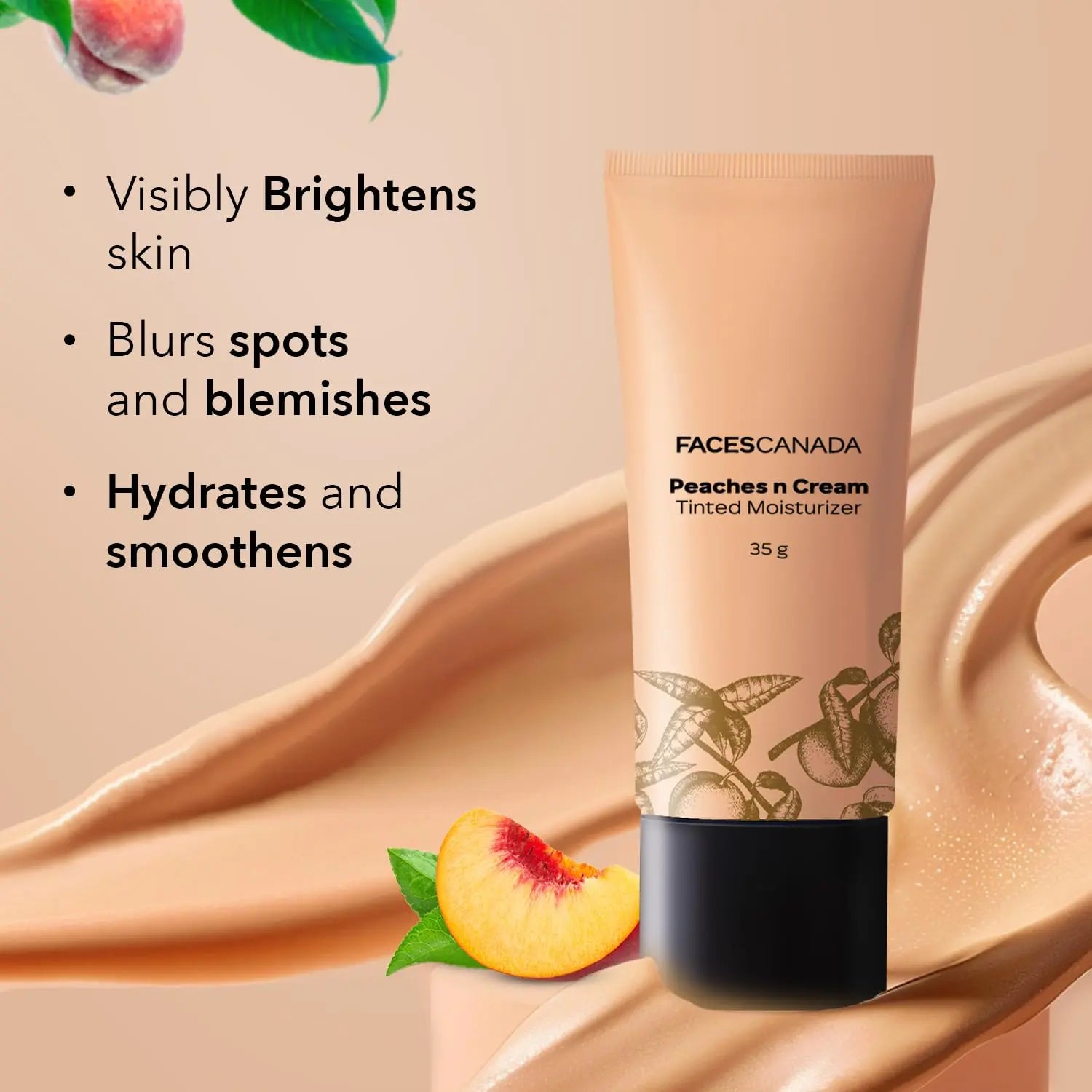 FACES CANADA Peaches N Cream Tinted Moisturizer- Light 01 beautycart