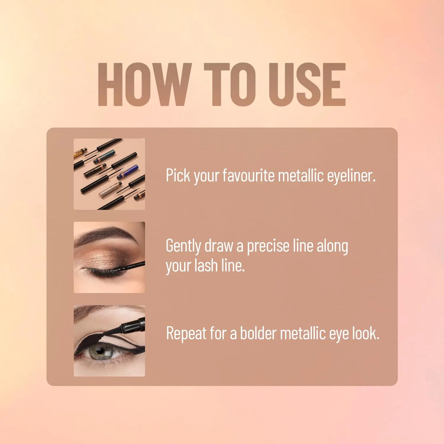 SWISS BEAUTY Metallic Black Eyeliner beautycart