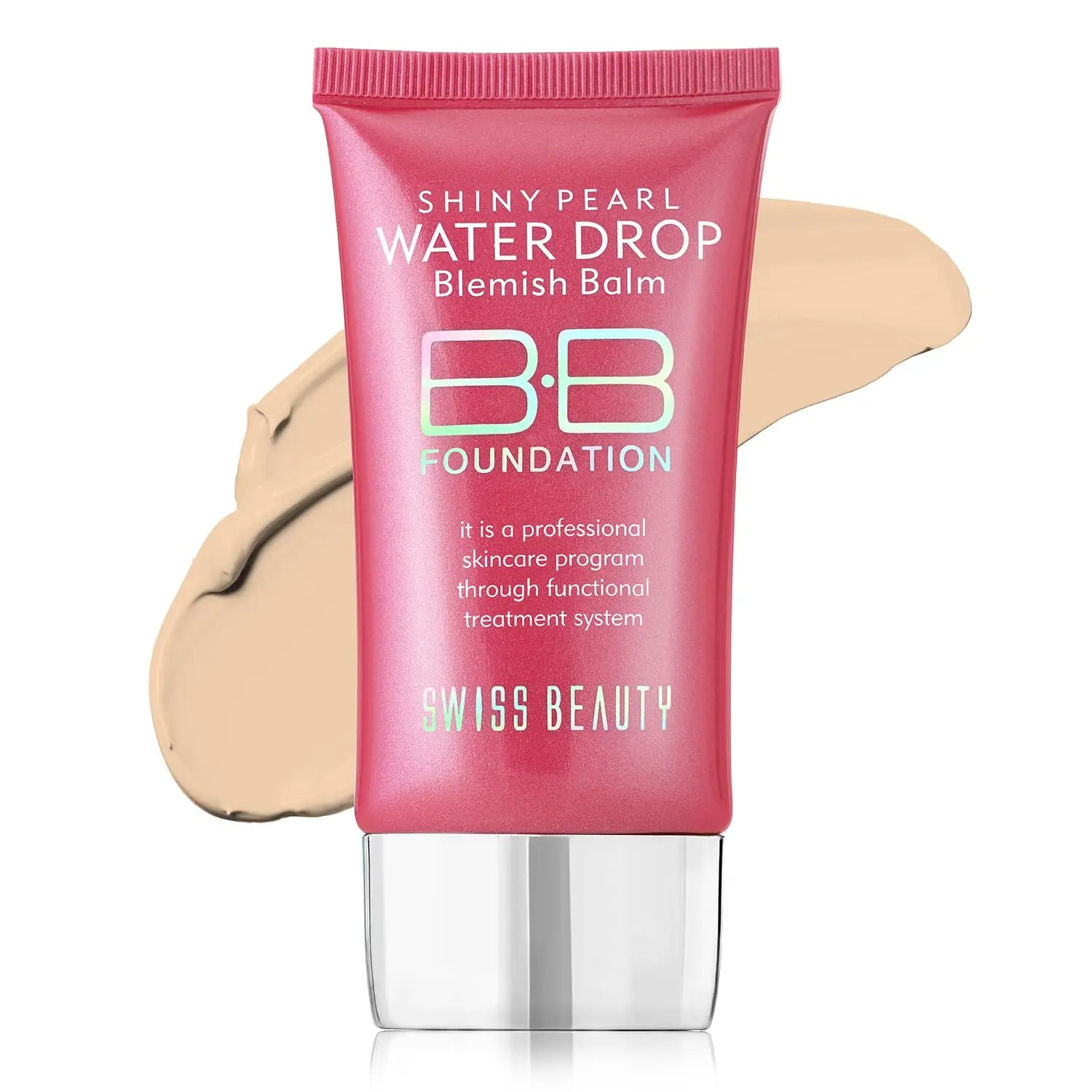 SWISS BEAUTY Matte Shiny Pearl Water Drop Blemish Long Lasting Balm BB Lightweight, Liquid Foundation, Face Makeup beautycart