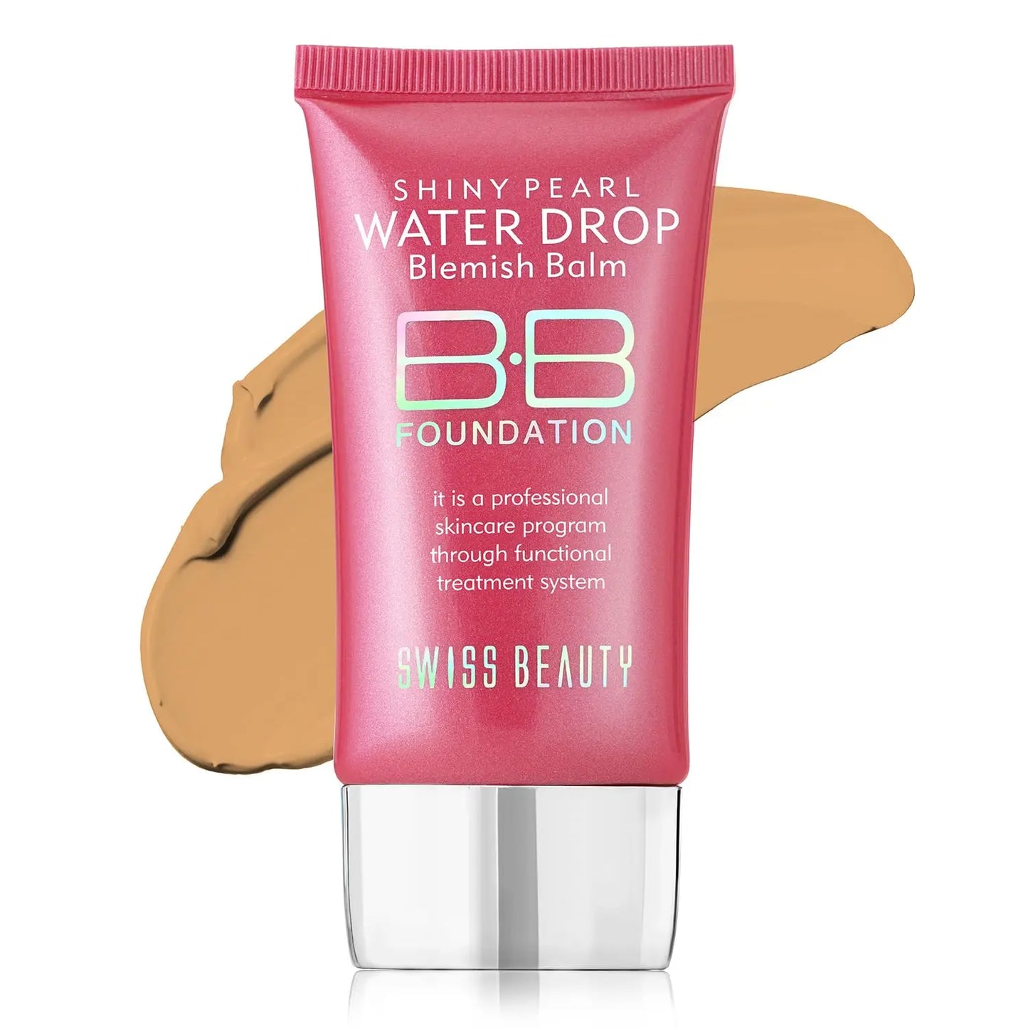 SWISS BEAUTY Matte Shiny Pearl Water Drop Blemish Long Lasting Balm BB Lightweight, Liquid Foundation, Face Makeup beautycart