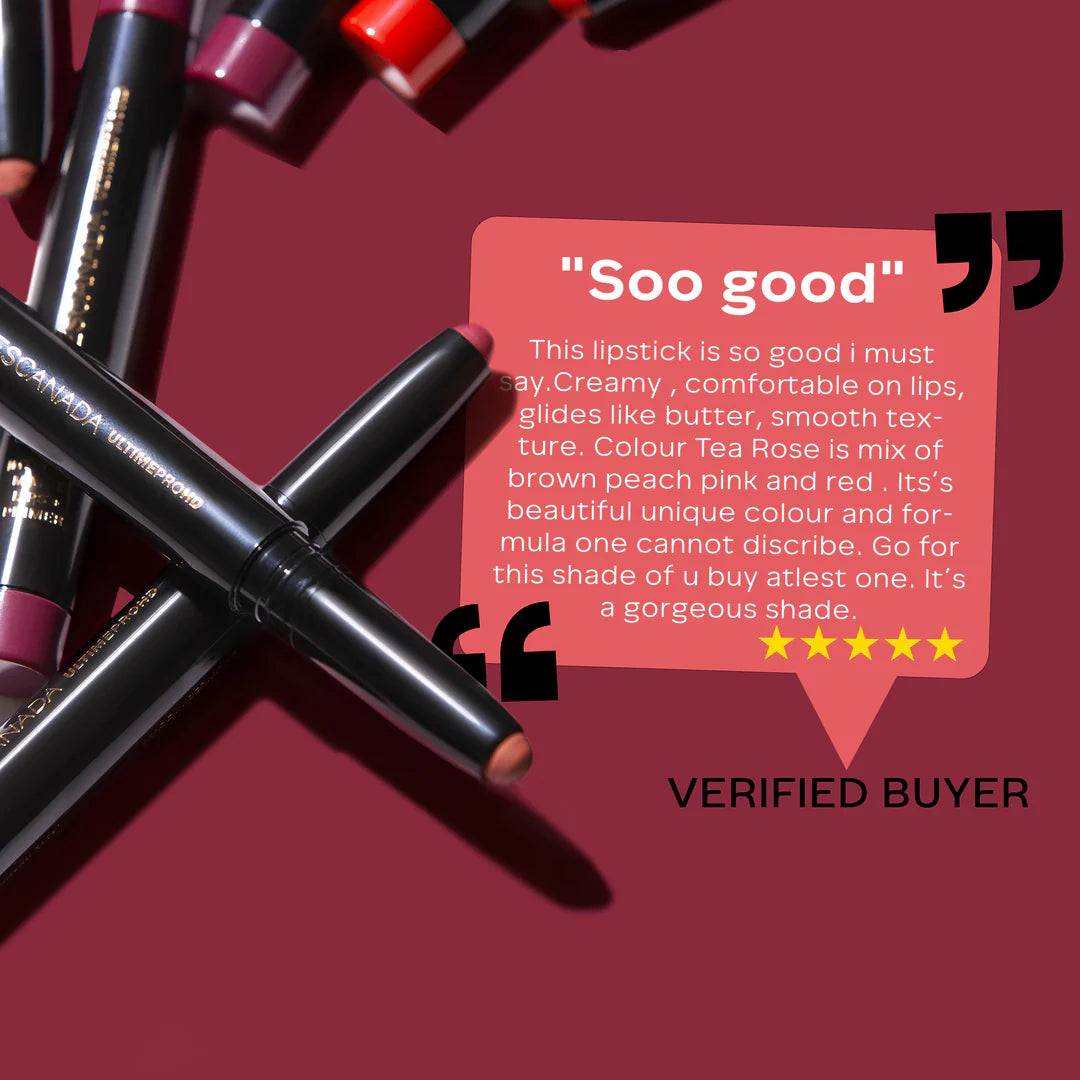 FACES CANADA Ultime Pro HD Intense Matte Lipstick + Primer | 9HR Long Stay | Flawless HD Matte Finish | Intense Color | Lightweight | Smooth Glide | Primer Infused